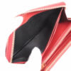 SaintLaurentParisVStitchHPP358094LeatherRound-Zip-WalletRed4