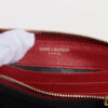 SaintLaurentParisVStitchHPP358094LeatherRound-Zip-WalletRed7