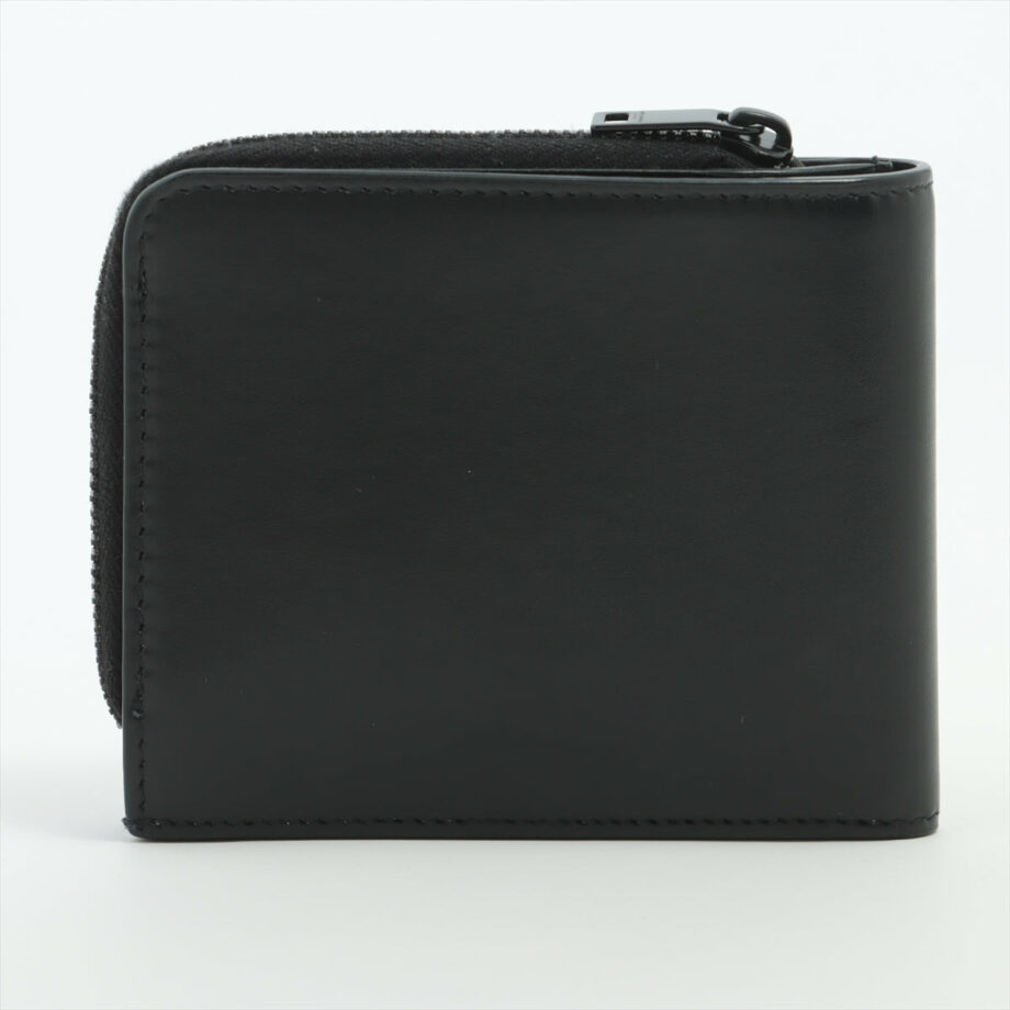 Saint Laurent Paris YSL logo Leather Wallet Black