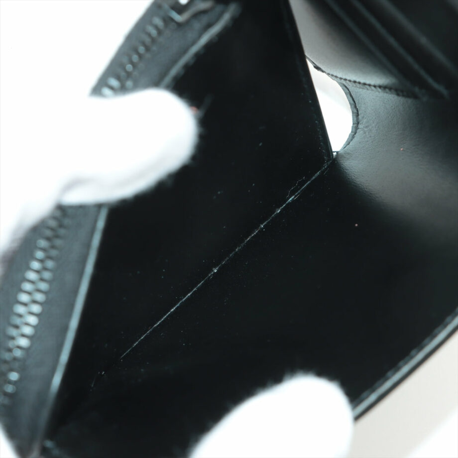 Saint Laurent Paris YSL logo Leather Wallet Black
