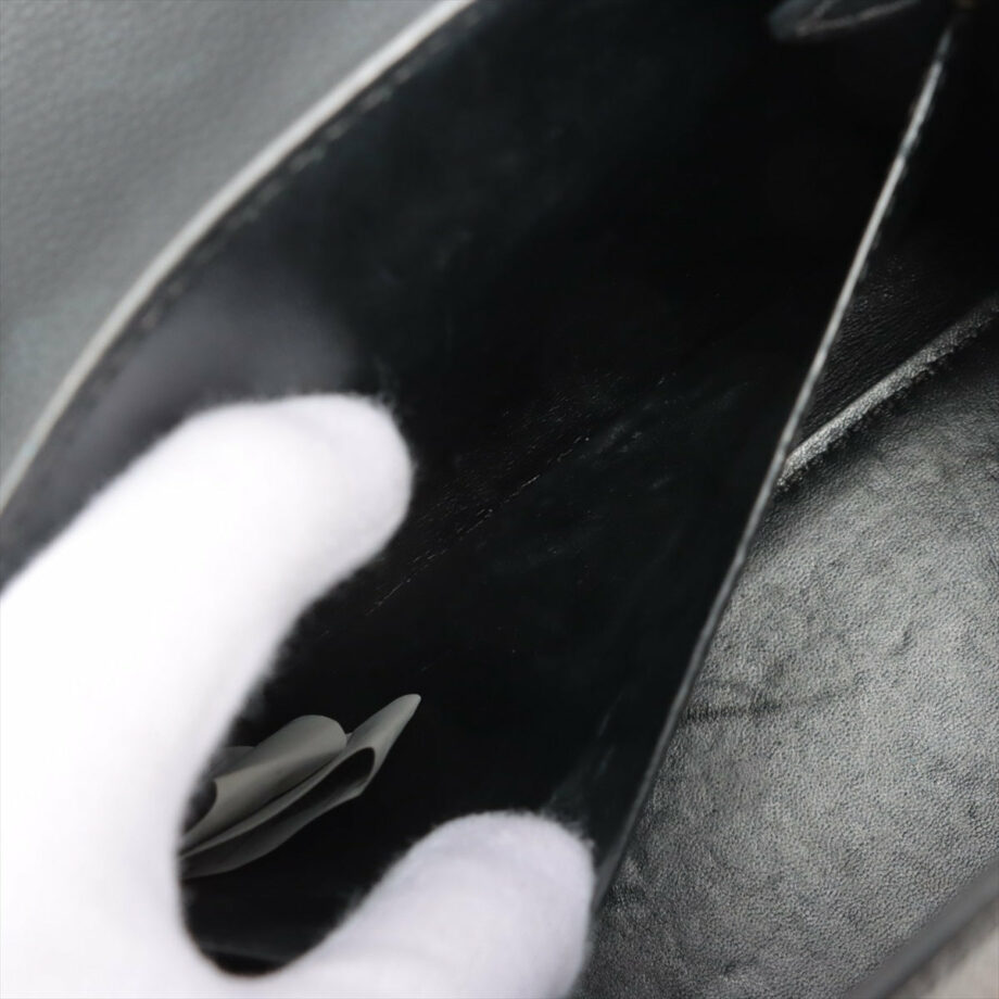VERSACE Leather 2way handbag Black