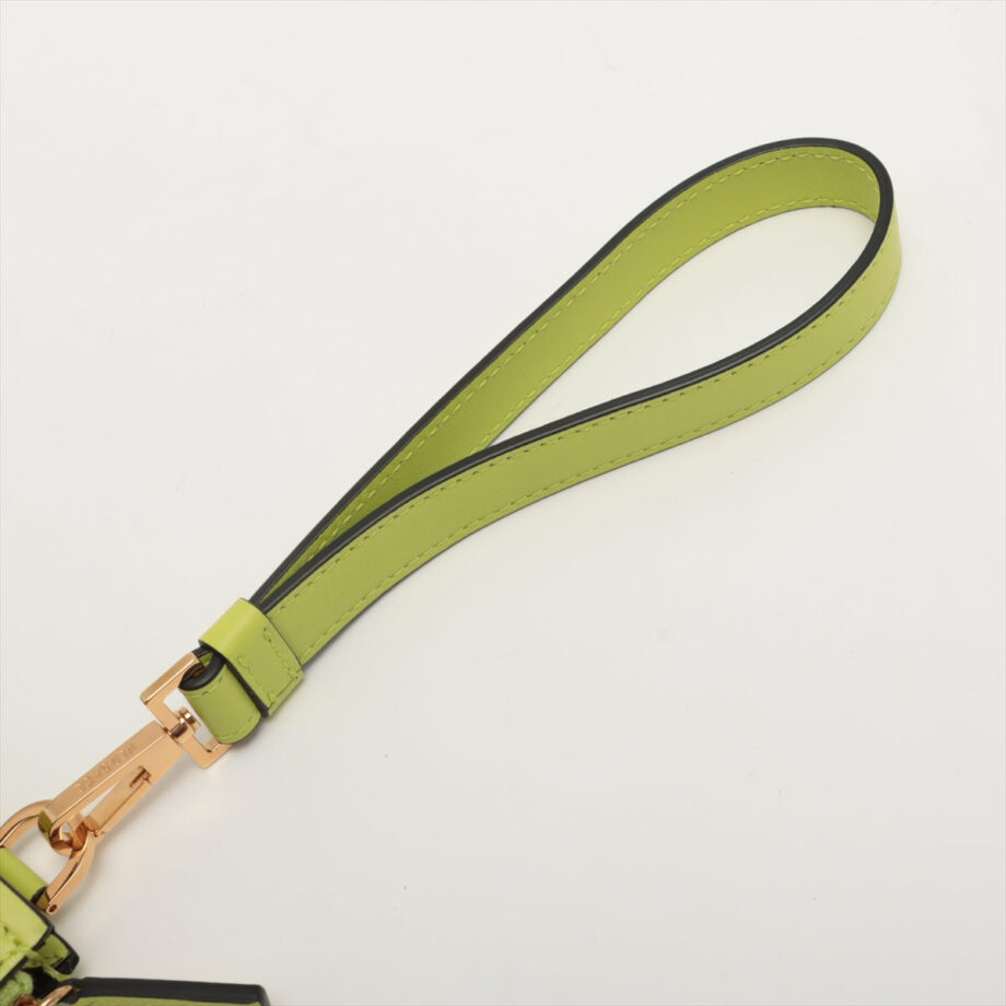 VERSACE Leather Clutch bag Green