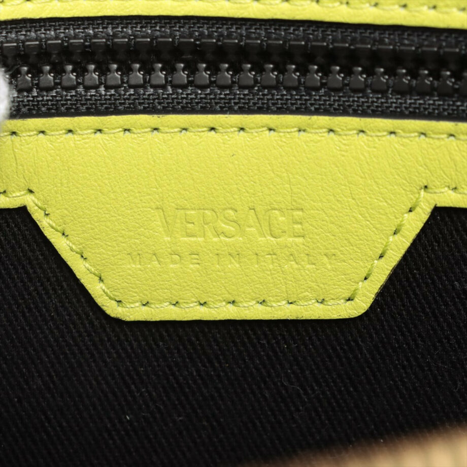 VERSACE Leather Clutch bag Green