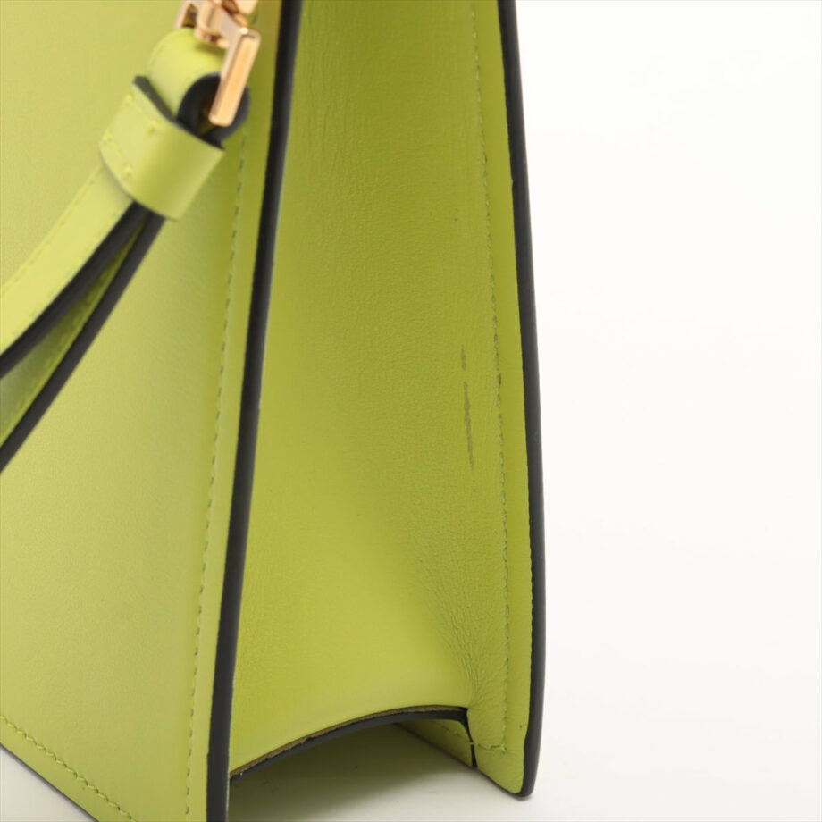 VERSACE Leather Clutch bag Green