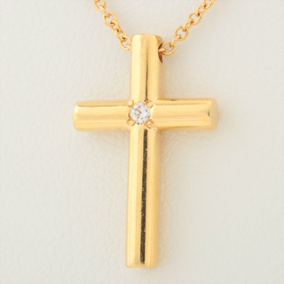 Tiffany Cross diamond Necklace 750