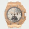 Audemars Piguet Royal Oak offshore J07338 PG & rubber Tourbillon Silver-Face1