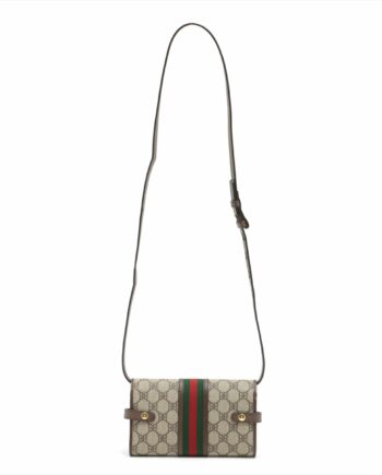 Balenciaga x Gucci Shoulder wallets The hackers projects PVC & leather Brown 680131