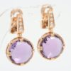 Bvlgari Parentesi Cocktail Amethyst diamond Earings 750(PG) 13.9g2