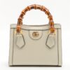 Gucci Diana Bamboo Leather 2way handbag White 6556611