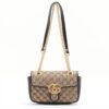 Gucci GG Canvas GG Marmont Canvas & leather Chain shoulder bag Brown 4467441