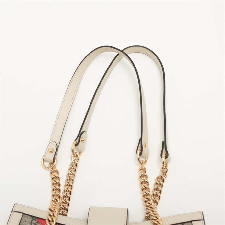 Gucci GG shoulder bag Supreme Padlock Small Chain Beige 498156