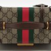Gucci GG Supreme Shelly PVC & leather Jewelry case Beige 649582 Lame adherence4