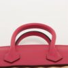 Hermes Birkin 25 picnics Swift x raffia Framboise Silver Metal fittings Z 2021 6