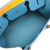 Hermès Birkins Serie Rainbow 35 Veau Epsom Apricot x blue agate x magnolia x rouge casak Silver Metal fittings Z 20215