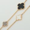 Van Cleef & Arpels Magic Alhambra 16P shells Onyx Necklace 7504