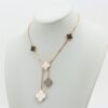 Van Cleef & Arpels Magic Alhambra 6P shells Onyx Necklace 7501