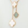 Van Cleef & Arpels Magic Alhambra 6P shells Onyx Necklace 7502