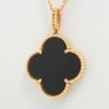 Van Cleef & Arpels Magic Alhambra Onyx Necklace 750(YG) 16.0g2