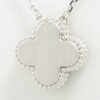 Van Cleef & Arpels Vintage Alhambra diamond Sable Necklace 750(WG) 7.1g2