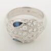 Bvlgari Serpenti diamond Sapphire rings 750(WG) 8.1g2
