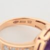 Bvlgari Parentesi Cocktail Amethyst diamond rings 7504
