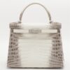 Hermes bag Kelly 28 Niloticus Mat Himalaya