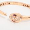 Bvlgari Serpenti Rubellite diamond Bracelet 750(PG) 23.3g S3