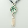 Cartier Chalcedony Hematite Necklace 750(WG) Total 84.7g3