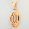 Cartier Logo Double C diamond Necklace2