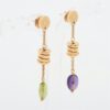 Bvlgari B.Zero 1 element Amethyst Peridot Piercing jewelry 7502