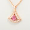 Bvlgari Diva Dream Pink tourmaline diamond Necklace