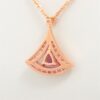 Bvlgari Diva Dream Pink tourmaline diamond Necklace 750(PG) 10.4g Pink tourmaline2