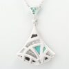 Bvlgari Diva Dream Turquoise Onyx Necklace 750(WG) 11.4g diamond CL8571302