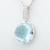 Bvlgari Parentesi Cocktail Blue topaz diamond Necklace 750