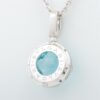 Bvlgari Parentesi Cocktail Blue topaz diamond Necklace 750(WG) 18.2g2