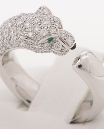 Cartier Panthère diamond Emerald rings