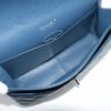 Chanel Big Matelasse Caviarskin Double flap Double chain bag Navy blue Silver Metal fittings5