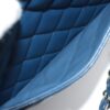Chanel Big Matelasse Caviarskin Double flap Double chain bag Navy blue Silver Metal fittings7