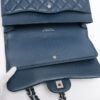 Chanel Big Matelasse Caviarskin Double flap Double chain bag Navy blue Silver Metal fittings9
