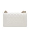 Chanel Boy Chanel Caviarskin Chain shoulder bag White Gold Metal2