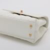 Chanel Coco Handle Caviarskin 2way handbag White Gold Metal5