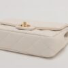 Chanel Mini Matelasse Lambskin 2way handbag White Gold Metal fittings 3