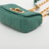 Christian Dior Cannage Caro Leather Chain shoulder bag Green3