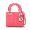 Christian Dior Cannage Lady Dior Ram leather 2way handbag Pink