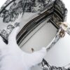 Christian Dior Lady Dee light canvas 2way handbag Black × White6