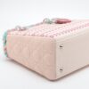 Christian Dior Lady Dior Cannage Canvas & leather 2way handbag Pink4
