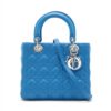 Christian Dior Lady Dior Cannage Leather 2way handbag Blue