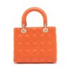 Christian Dior Lady Dior Cannage Leather 2way handbag Orange2