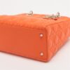 Christian Dior Lady Dior Cannage Leather 2way handbag Orange3
