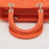 Christian Dior Lady Dior Cannage Leather 2way handbag Orange4